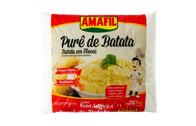Pure de batata em flocos Amafil 1kg