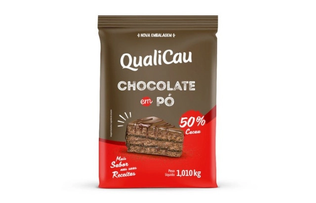 Chocolate em pó 50% cacau Qualicau 1.010kg