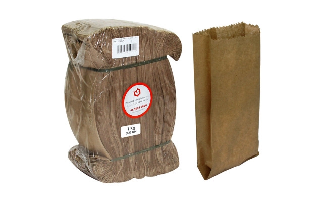 Cartucho de papel semi kraft p/1kg Mirimpel c/500un