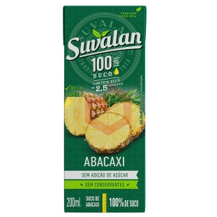 Suco de abacaxi 100% Suvalan 24x200ml