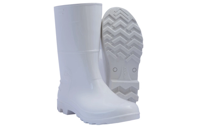 Bota de PVC n.36 branca cano médio safety boots