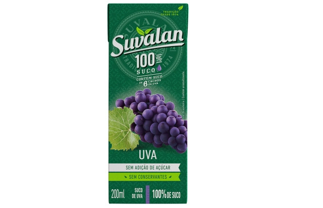 Suco de uva 100% Suvalan 24x200ml