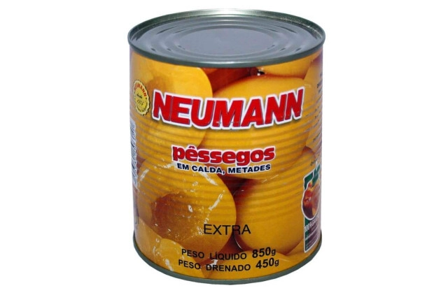 Pêssego em calda extra metades Neumann 450g