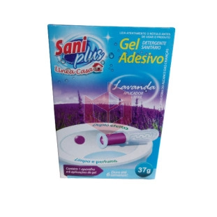 Gel adesivo sanitário com aplicador lavanda Saniplus 37g 