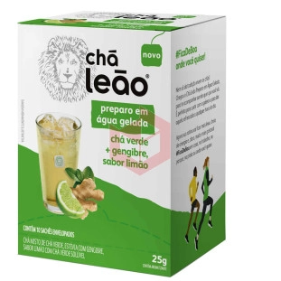 Chá Leão verde+gengibre sabor limão envelopado 10x2.5g