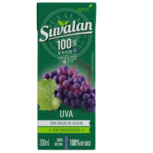 Suco de uva 100% Suvalan 24x200ml