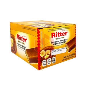 Cereal banana e cobertura chocolate Ritter 24x25g