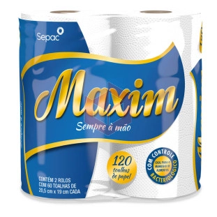 Toalha de papel Maxim 2rlx60un