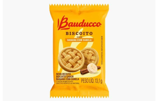 Biscoito amanteigado banana/canela Bauducco 400x13.9g 8844