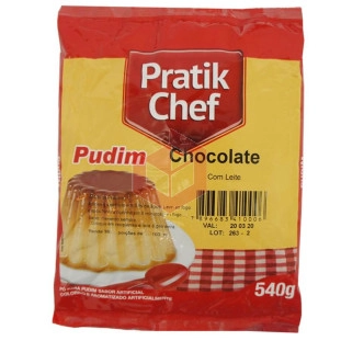 Pudim de chocolate com leite Pratik Chef 540g