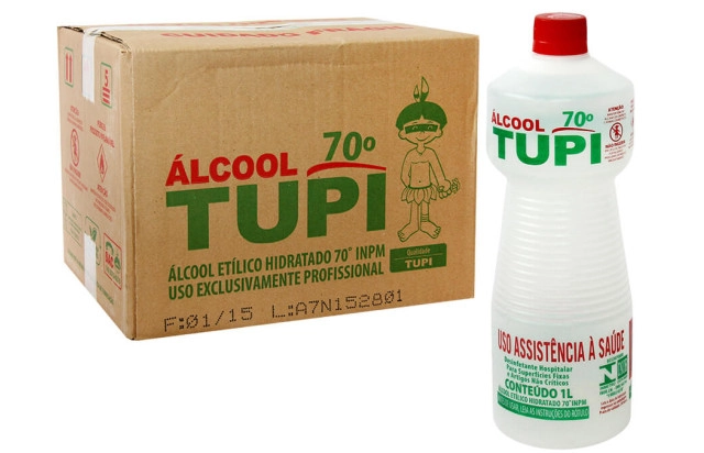 Álcool 70% Tupi 12x1l