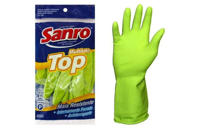 Luva verde pequena Sanro Top