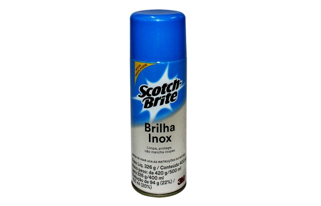Brilha inox 3M Scotch Brite aerosol 400ml/300g