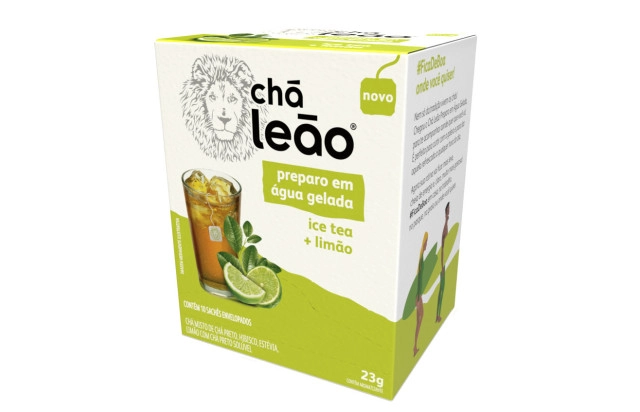 Chá gelado ice tea limao Leao 10x2.3g