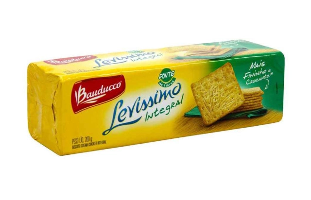 Biscoito cream cracker integral 50% Bauducco 200g 