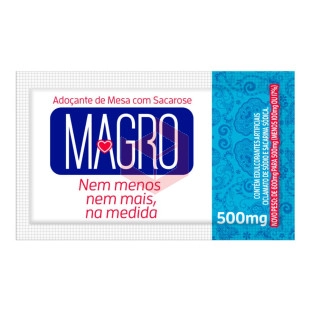 Adoçante sachê sacarose ciclamato Magro 1000x500mg