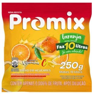 Refresco de laranja Promix 250g