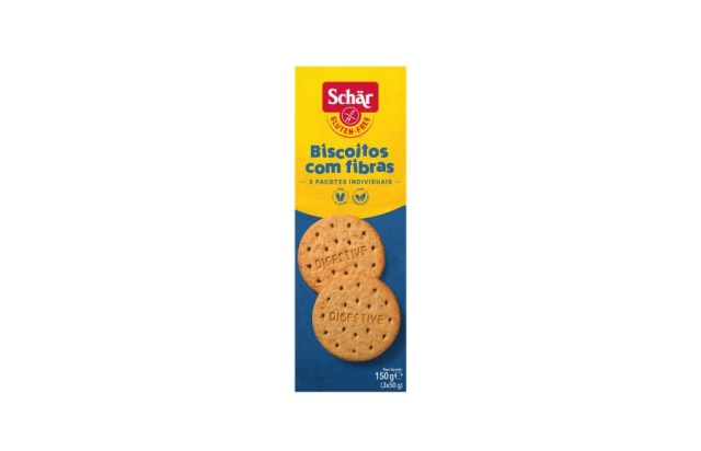 Biscoito digestive c/fibra sem gluten sem lactose Schar 150g