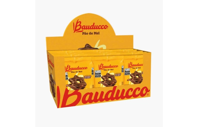 Pao de mel com cobertura de chocolate Bauducco 15x30g 