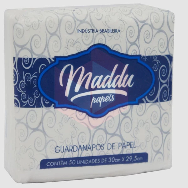 Guardanapo Maddu folha simples 30cmx29.5cm c/50un