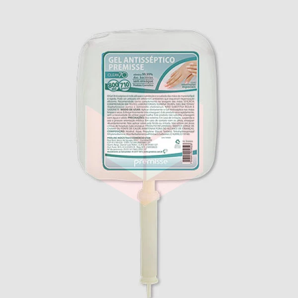 Álcool gel 70% antisséptico Premisse Clean 800ml