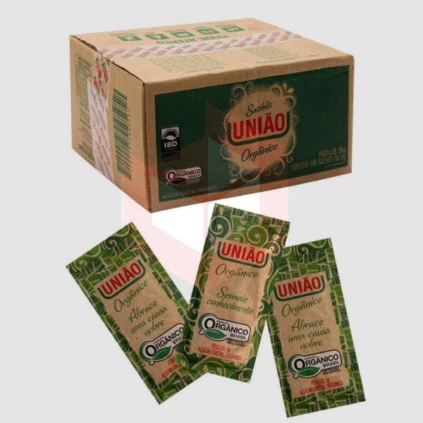 Açúcar orgânico sachê União 400x5g