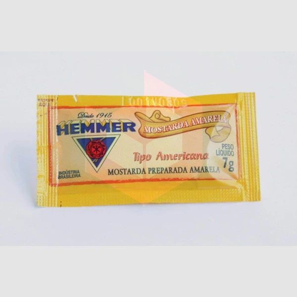 Mostarda amarela sachê Hemmer 190x7g