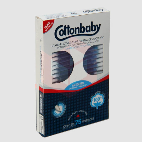 Cotonete Cottonbaby c/75un