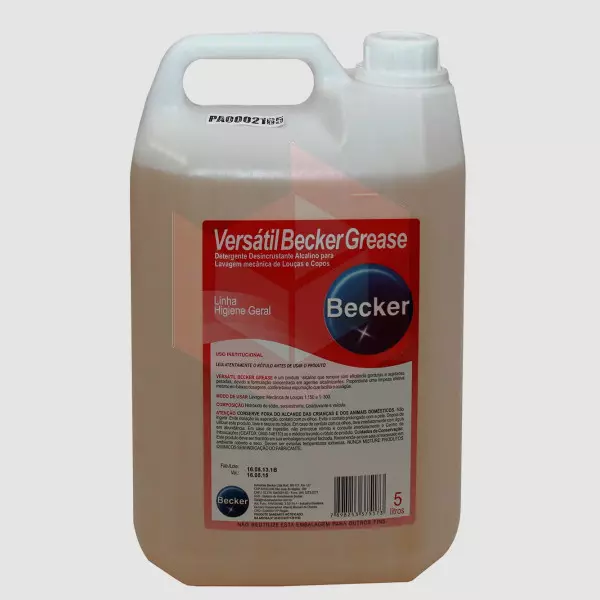 Detergente maquina lava louca Versatil Becker 5l R-5495