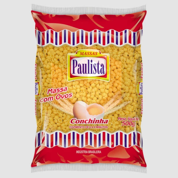 Macarrão conchinha com ovos Paulista 500g