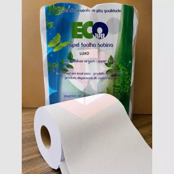 Papel toalha ecopaper luxo 6x20x200m     