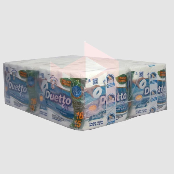 Papel higienico Duetto folha dupla fit 4pcx16rlx30m