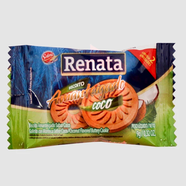 Biscoito amanteigado coco Renata 280x2un/8.8g