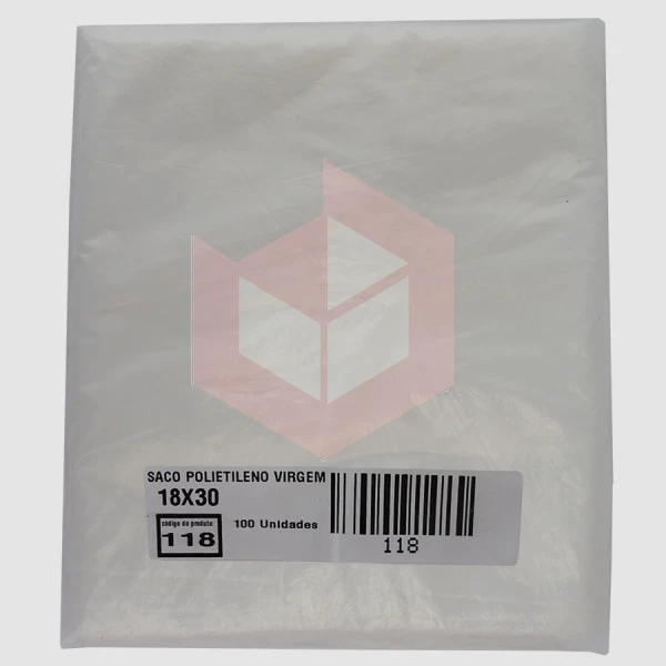 Saco plástico 1kg 3m 18x30cm Polinova c/100un
