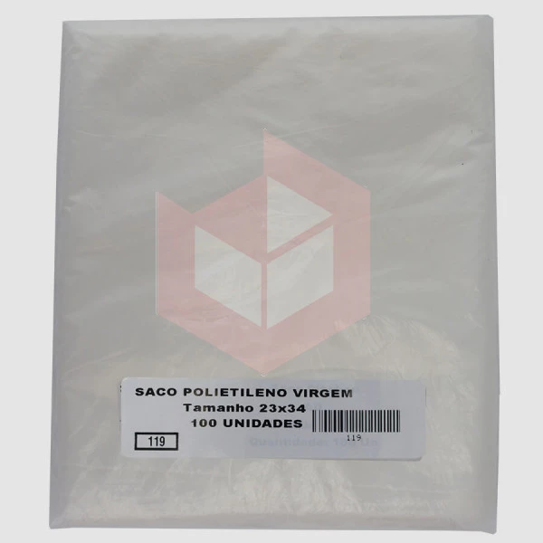 Saco plástico 2kg 3m 23x34cm Polinova c/100un