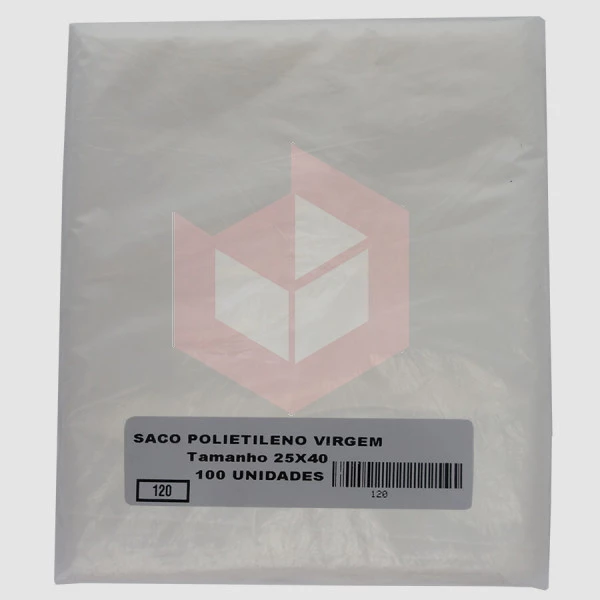 Saco plástico 3kg 3m 25x40cm Polinova c/100un
