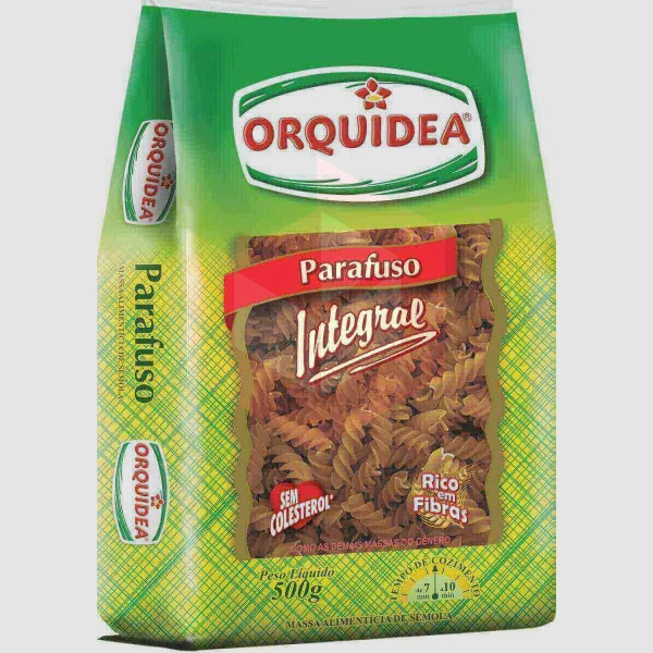 Macarrão parafuso integral Orquídea 500g