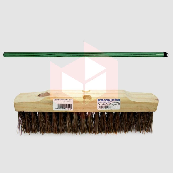 Escovão gari piaçava 40cm com cabo Perovinha R.20