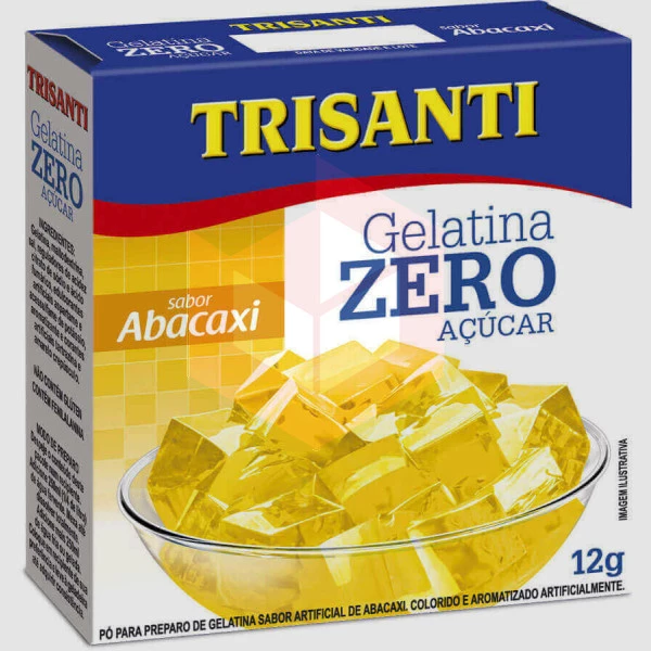 Gelatina de abacaxi zero Trisanti 12g