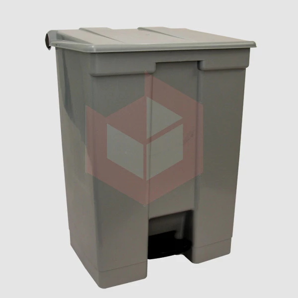 Lixeira com pedal 60l cinza Bralimpia CP6SCZ