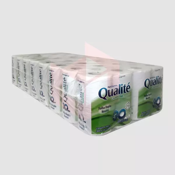 Papel higiênico Qualite Campione folha dupla 16pctx4rlx30m
