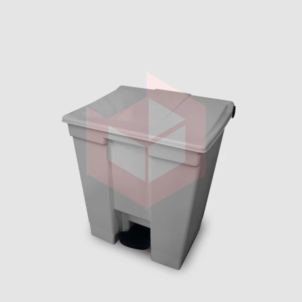Lixeira com pedal 30l cinza Bralimpia CP3SCZ