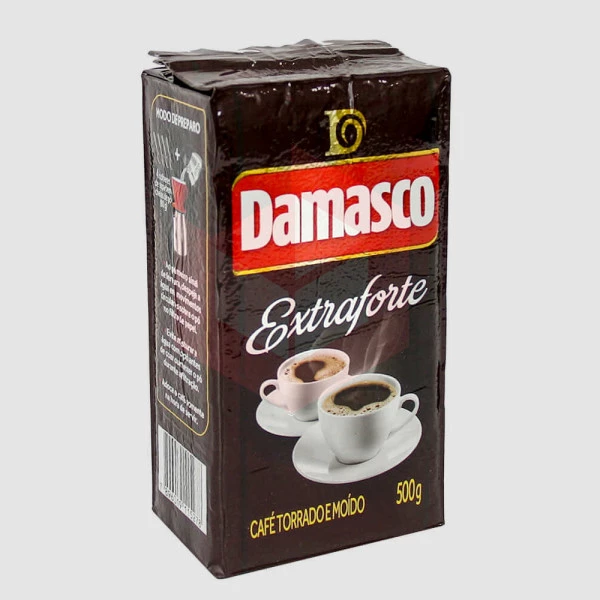 Café extra forte torrado moido vácuo Damasco 500g
