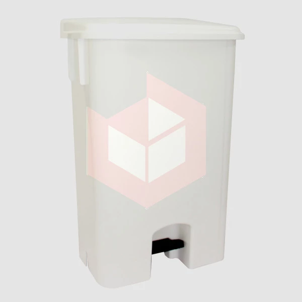 Lixeira com pedal 100l branca Bralimpia CP10BR