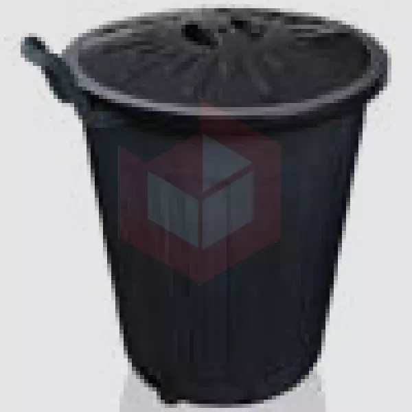 Lixeira 100l preta com tampa+roda Arqplast CF100RPT