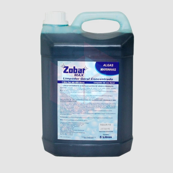 Limpador concentrado Zobarmax algas marinhas 5l