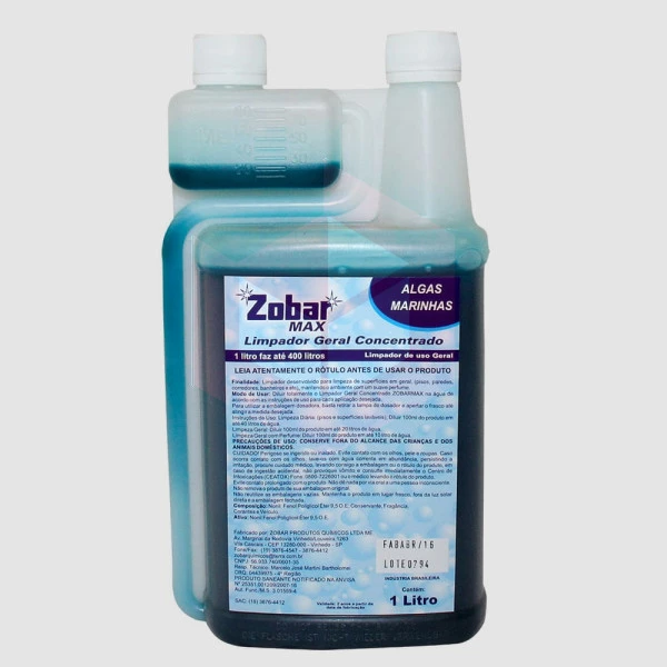 Limpador concentrado Zobarmax algas marinhas 1l
