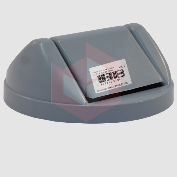 Tampa basculante cinza para lixeira 14l e 23l TB24CZ
