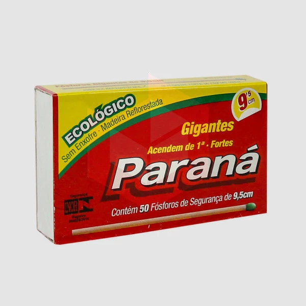 Fósforo Paraná gigante ECO 9.5cm c/50un