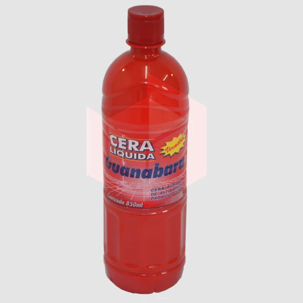 Cera Guanabara líquida vermelha 850ml